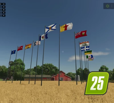 FS25 Canadian Provinces & Territories Flags Pack v1.0.0.0