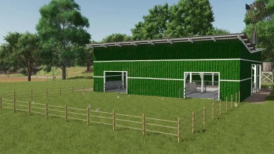 FS25 Cowbarn Green v1.0.0.0