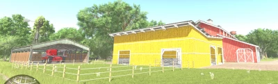 FS25 Cowbarn Yellow v1.0.0.0