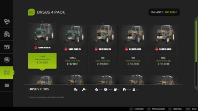 FS25 Ursus 4 pack v1.0.0.0