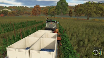 FS25 Vine Hand Harvest Trailer v1.0.0.1