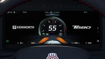 Kenworth T680 Next Gen Improved Dashboard v1.0