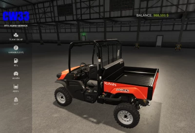 Kubota Sidekick 4000L Unreal Capacity v1.0.0.0