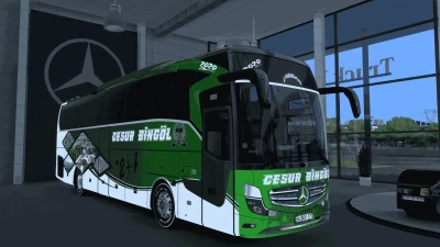 Mercedes Benz Travego 15 SHD E6 Öz Hasbingöl ve Cesur Bingöl Skinpack v2.0