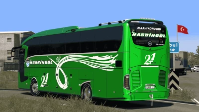 Mercedes Benz Travego 15 SHD E6 Öz Hasbingöl ve Cesur Bingöl Skinpack v2.0