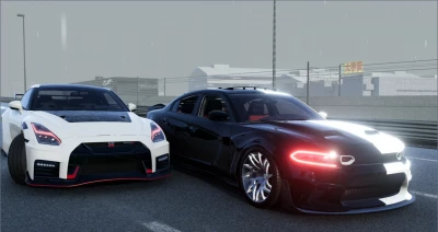 Nissan GTR R38 NISMO and Dodge Charger Hellcat v1.0