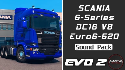 Scania 6-Series 520 DC16 V8 Sound Pack v1.2