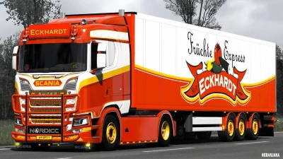 Scania NG open pipe V8 sound v1.53