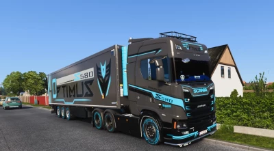 Scania S grey and black skin v1.0