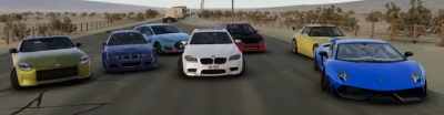 Street racers 21 cars pack for BeamNG v1.0