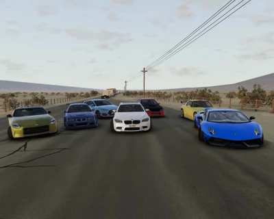 Street racers 21 cars pack for BeamNG v1.0