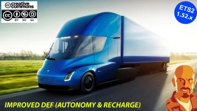 TESLA SEMI TRUCK 2019 IMPROVED DEF (AUTONOMY & RECHARGE) v1.0