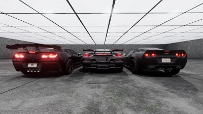 Ultimate Corvette Pack  BeamNG Drive (C6, C7, C8) v1.0