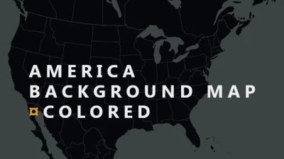 America Background Map Colored v3.0 1.53