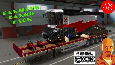 DOLL 4 AXIS FLATBED & FARMING CARGO PACK v3.0 ETS2 1.53.x