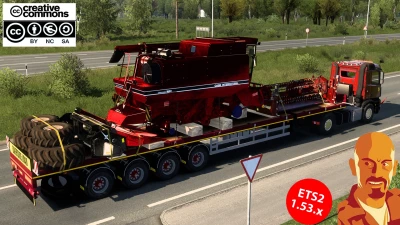 DOLL 4 AXIS FLATBED & FARMING CARGO PACK v3.0 ETS2 1.53.x