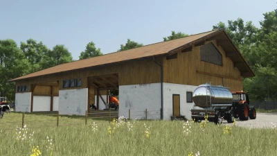 FS25 German Cow Barn v1.0.0.0