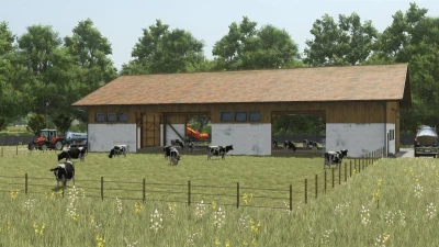 FS25 German Cow Barn v1.0.0.0