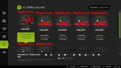 Holmer Terra Dos Multifruit Pack v1.0.0.0