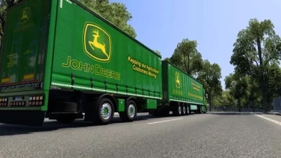 John Deere S-Way & Trailer v1.0