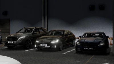 Mercedes-Benz BRABUS Luxury Cars Pack BeamNG v1.0