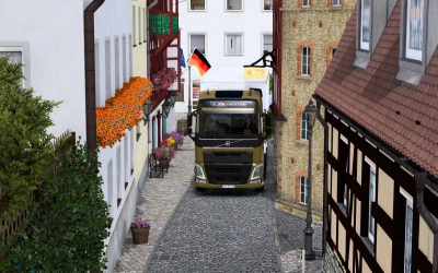 New Narrow Roads Map Mod For ETS2 1 53