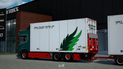 Scania R520 KE Palms Akeri AB + Trailer v7.0 1.53