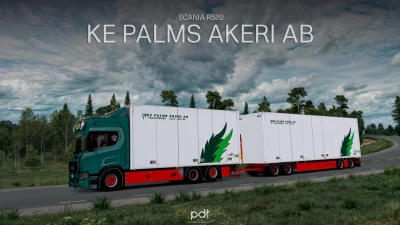 Scania R520 KE Palms Akeri AB + Trailer v7.0 1.53