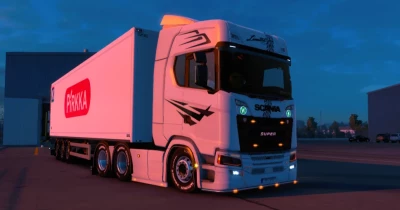 Scania S white skin v1.0