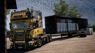 Scania V8K Wolverine R520 + Trailer v1.53