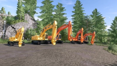 FS22 OldGen Deere/Hitachi Excavator Pack v1.0.0.0