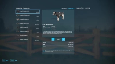 Increase Maximum Purchase Limit For Animals v1.0.0.1