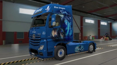 Mercedes Actros MP4 Blue Dragon Skin v1.0