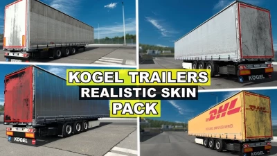 Realistic Skin Pack for Kogel Trailers Cargo/Mega v1.0