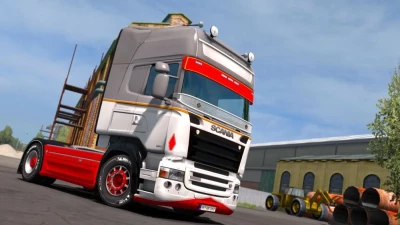 Scania RJL Red Grey Skin v1.0