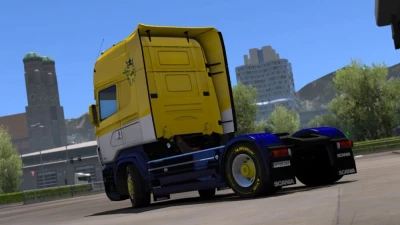 Scania RJL Yellow Blue Skin v1.0