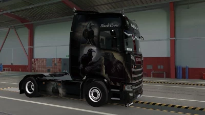 Scania S NG Black Crow Airbrush Skin v1.0 - Modhub.us