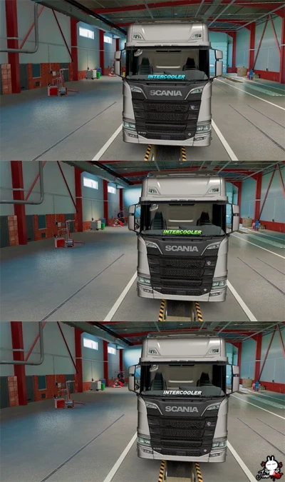 SCANIA S/R INTERCOOLER WINDCREEN DECALS v1.0