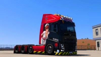 Volvo FH12/16 (Pendragon) Kasumi Nurse Outfit Skin Black Edition v1.0