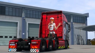 Volvo FH12/16 (Pendragon) Kasumi Nurse Outfit Skin Black Edition v1.0