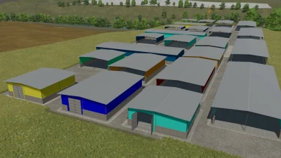 A set of metal hangars/warehouses v1.0.0.1