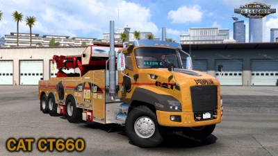 CAT CT660 Truck + Interior + Crane v1.1 1.49.x