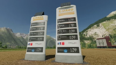 Digital Gasstation Displays Lizard v1.0.0.0