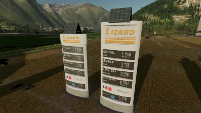 Digital Gasstation Displays Lizard v1.0.0.0