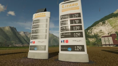 Digital Gasstation Displays Lizard v1.0.0.0