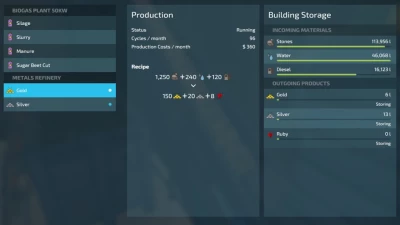 Gold and Silver Production v1.2.0.0