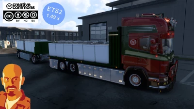 SCANIA R560 DONSLUND + TRAILER v5.0 ETS2 1.49.x