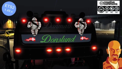 SCANIA R560 DONSLUND + TRAILER v5.1 ETS2 1.49.x