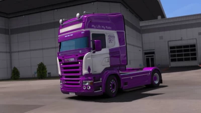 Scania RJL My Life My Rules Purple Skin v1.0