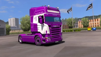 Scania RJL My Life My Rules Purple Skin v1.0